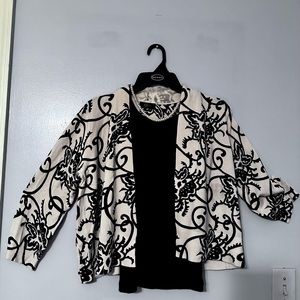 Lyn Bolero Sweater 3/4 Sleeve Small